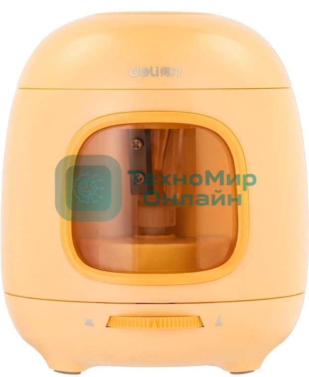 Точилка для карандашей электрическая Deli VA13YELLOW пластик, желтый