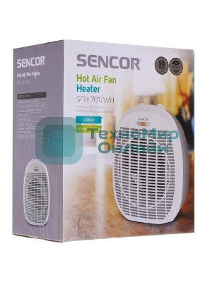 Тепловентилятор Sencor SFH 7017WH, белый, 2000 Вт, 20 м2, термостат