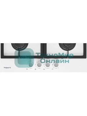 Газовая варочная панель Hotpoint HG 61F/WH, независимая, белый