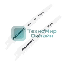 Полотно пильное PATRIOT для сабельной пилы, по дереву 152*19*1.27мм*6T 2 шт.