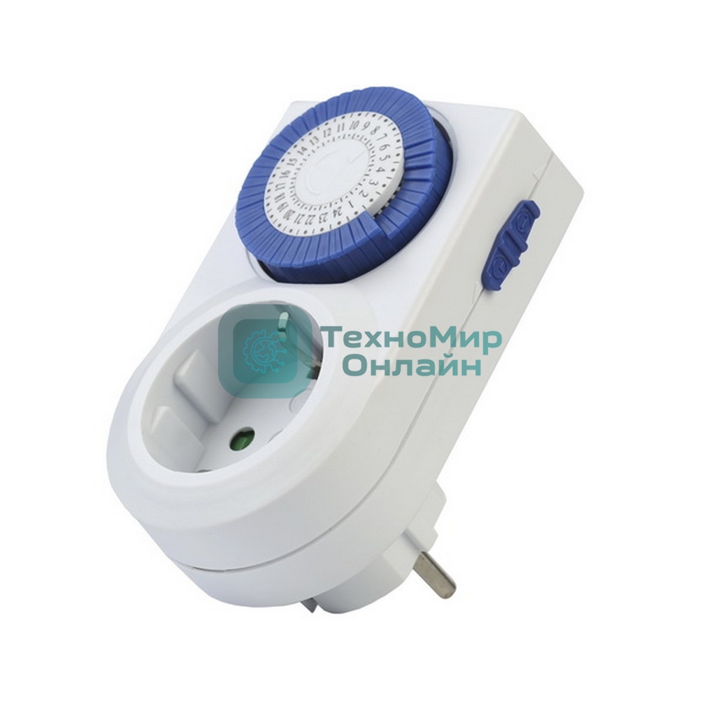 Розетка Smartbuy (SBE-STM2) таймер механический, 3600Вт