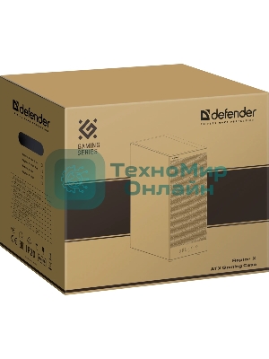 Компьютерный корпус Defender RaptorX черный, ATX, USB3.0, w/o fans