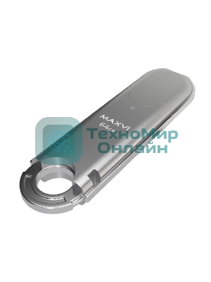 Флешка USB Maxvi P2 silver (FD64GBUSB20C10P2), 64Gb, USB 2.0, R/W 20/10, серебристый
