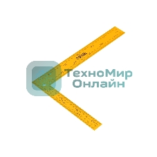 Угольник Denzel стальной, 200 мм х 300 мм, ультрафиолетовая печать (измерительная шкала)