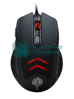 Мышь проводная Qumo Crypt M57 черный, 3200 dpi, USB, кнопки - 6