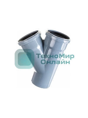Тройник канализационный (полипропилен) 110x110/45град.
