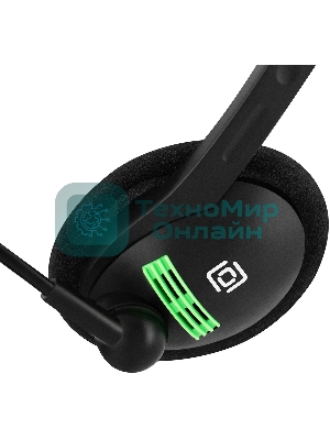 Гарнитура Oklick HS-M100 чёрный, проводная, 3.5 мм