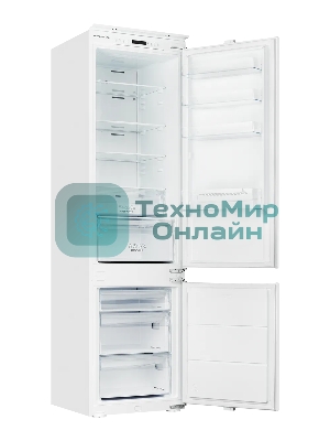 Встраиваемый холодильник Kuppersberg RBN 1964, High-Tech, полезный объем 309 л, No Frost, супер заморозка, инверторный компрессор, электронное управление, энергоэффективность А+