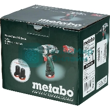 Дрель-шуруповерт Metabo PowerMaxx BS 600984000, 12 В, 2 Ач, 34 Нм, щеточный