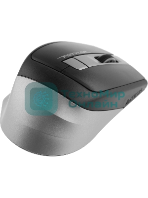Мышь беспроводная A4Tech Fstyler FG35 серый/черный, 2000 dpi, радиоканал, USB, кнопки - 6