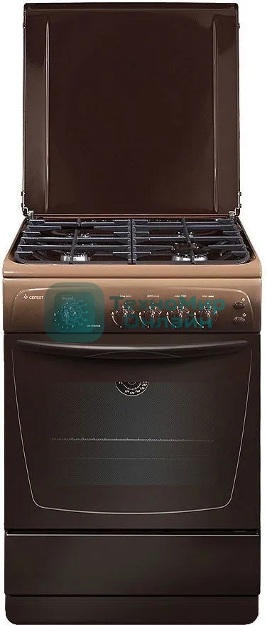 Плита газовая Gefest CG 60MC6 K83 коричневый, конфорок 4 шт, духовка 63 л, 60 см x 85 см x 60 см