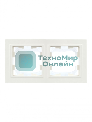 Рамка 2-местная IEK BRITE РУ-2-БрБ-44 IP44 белый