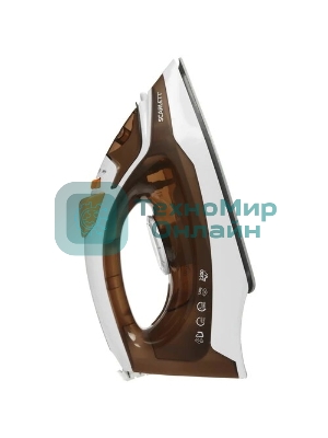 Утюг Scarlett SC-SI30K47, 2200 Вт, коричневый/белый