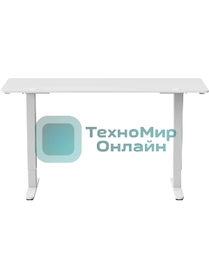 Стол компьютерный Cactus CS-EDL-WWT столешница ДСП, белый каркас белый