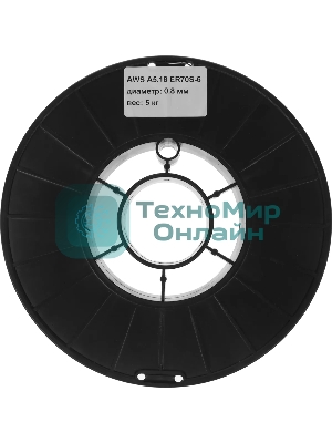 Проволока сварочная ELITECH 0606.010100 (стальная омедненная) 0.8мм масса 5кг