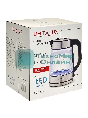 Чайник DELTA LUX DE-1024 2,2кВт, 1,7 л