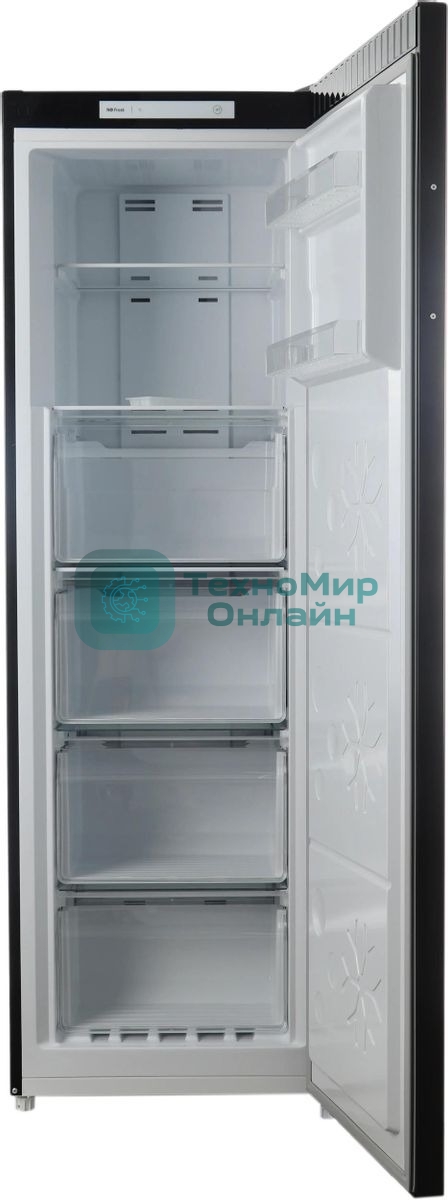 Морозильная камера Maunfeld MFFR170SB, черный, 206л, 4 ящика, 2 полки