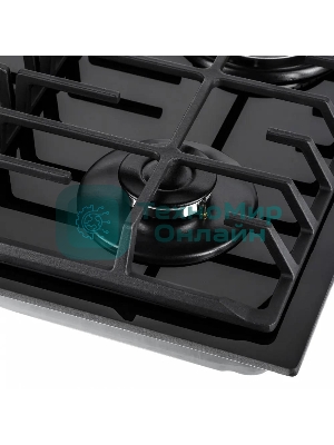 Газовая варочная панель Maunfeld EGHG.64.6CB/G, 4 конфорки, закаленное стекло, черный