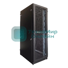 Шкаф серверный напольный 42U (800 1000) двойные перфорированные двери 2 шт., черный