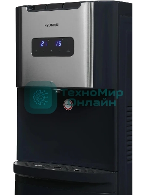 Кулер для воды Hyundai AquaTouch UV H-WD7615E, нижняя загрузка, нагрев 90 °С, охлаждение 10 °С, графитовый