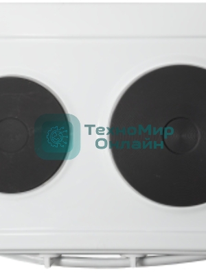 Плита электрическая Flama CE 3201 W белый, конфорок 2 шт, духовка 30 л, 50 см x 85 см x 36 см