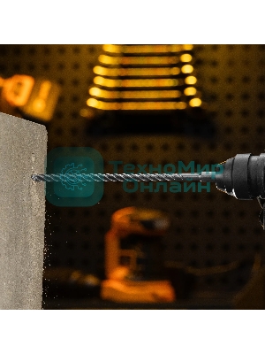 Бур по бетону Denzel цельная крестовая пластина, 10x315 мм, SDS PLUS