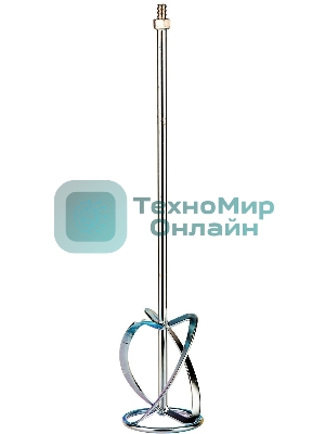 Насадка для миксера Сибртех, для тяжелых растворов,120 х 590 мм, оцинкованная,хвостовик резьба М14