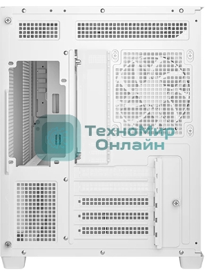 Компьютерный корпус Deepcool CG330 3F WH без БП, боковое окно (панорама), 3x120мм ARGB PWM вентилятора, белый, mATX (R-CG330-BKNGM3-G)