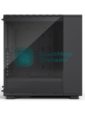 Корпус Fractal Design Epoch Black TG RGB Light Tint, Midi-Tower, чёрный, 3 x 120 мм