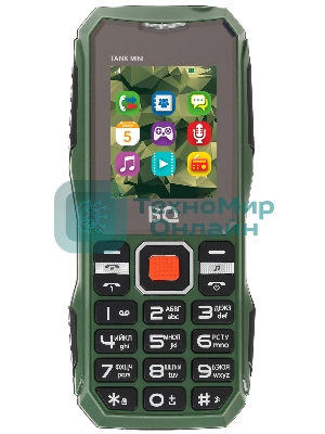 Мобильный телефон BQ 1842 Tank mini темно-зеленый