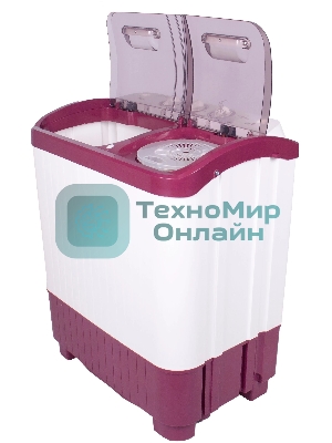 Стиральная машина EVGO WS-40PET белый/красный загр. вертикальная макс.:4 кг 1350 об/мин класс: А+