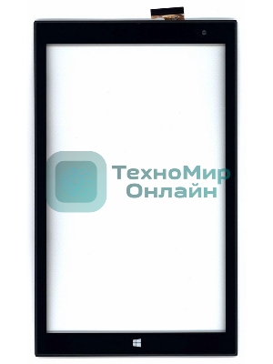 Сенсорное стекло (тачскрин) для Irbis TW42. черное с рамкой