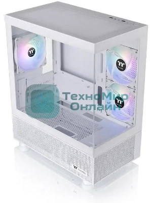 Компьютерный корпус Thermaltake View 170 TG ARGB белый без БП mATX 4x120мм 2x140мм 1x200мм 2xUSB 3.0 audio bott PSU
