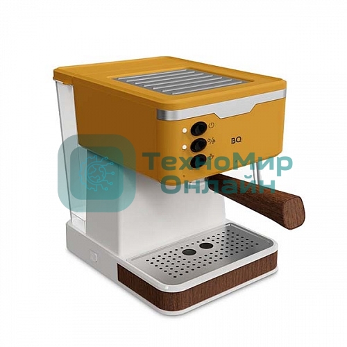 Кофеварка эспрессо BQ CM2006 желтый, исп. кофе - молотый, 1.7 л, 850 Вт, 20 бар