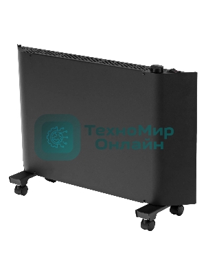 Конвектор электрический Denzel XCE-1500B черный, 1500 Вт, 20 м2, термостат