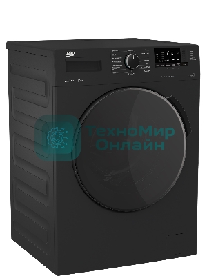 Стиральная машина Beko WSPE 6H612A черный, загрузка фронтальная 6,5 кг, 1200 об/мин., класс: А++
