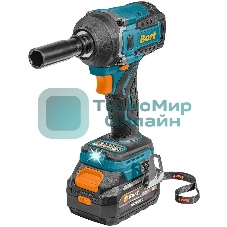 Гайковерт аккумуляторный Bort BSR-21U (2х4АЧ+ЗУ) 93418477 800 Нм, 0-2700 об/мин, акб Li-Ion, аккумуляторная система Makita 18V LXT 18 В, вес 1.4 кг
