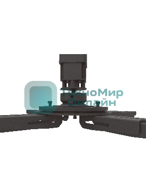 Потолочный комплект для проектора Wize Pro PRXL47A длина штанги 117,7-200,7 см, расстояние между крепежными отверстиями 404 мм,наклон +/-11°,вращение 360°, до 100 кг,черный