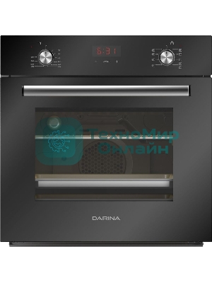Духовой шкаф электрический Darina 2V5 BDE 112 708 B черный, встраиваемый