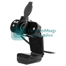 Веб-камера SVEN IC-915 1280x720, 30 кадр/с, USB Type-A, микрофон, шторка приватности, универсальное крепление