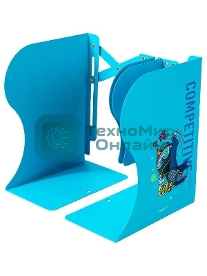 Подставка-ограничитель для книг Deli 78632BLUE 220х114х480мм синий
