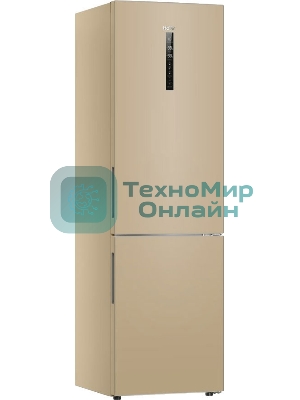 Холодильник Haier C2F637CGGU1 золотистый, двухкамерный, 278/108л, морозилка снизу, No Frost