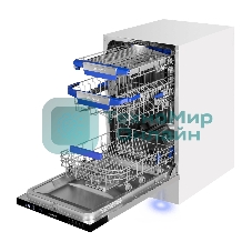 Посудомоечная машина Maunfeld MLP45230 Light Beam, белый, 44.8 см, 10 компл., 47 дБ, класс A++
