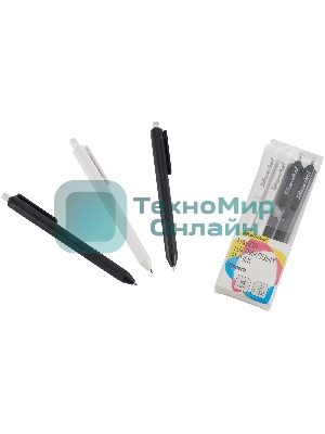 Набор ручек шариковых автоматическая Silwerhof NG Modern, d=0.7мм, синие чернила, блистер с европодвесом (4шт)