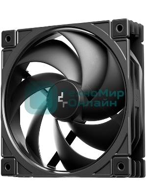 Вентилятор для корпуса Deepcool FD12 V2 120х120x25 черный 4-pin 35.6дБ (R-FD12V2-BKNPN1-G) Ret