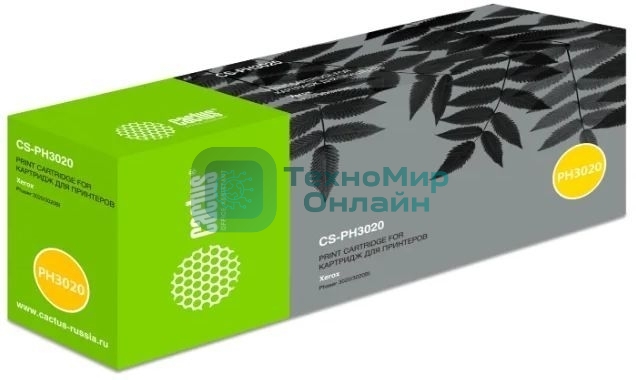 Картридж лазерный Cactus CS-PH3020X (106R03048) черный (3000 стр.) для Xerox Phaser 3020/3020BI