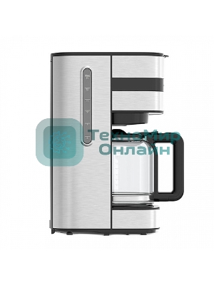 Кофеварка капельная BQ CM2002 стальной/черный, исп. кофе - молотый, 1.5 л, 900 Вт.