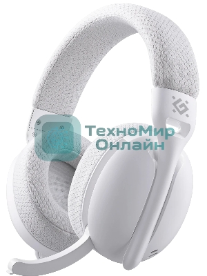 Беспроводные наушники Defender Triple белый, накладные, Bluetooth + радиоканал 2.4ГГц, складная конструкция, микрофон, до 20 ч