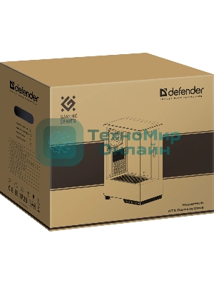 Компьютерный корпус Defender HyperHub белый,ATX,3fans,switch&M/BSync