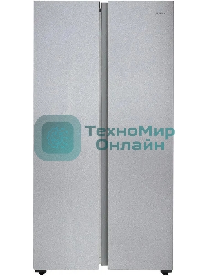 Холодильник Centek CT-1757 NF нержавеющая сталь двухкамерный 271/189л морозилка сбоку, No Frost, Side by Side